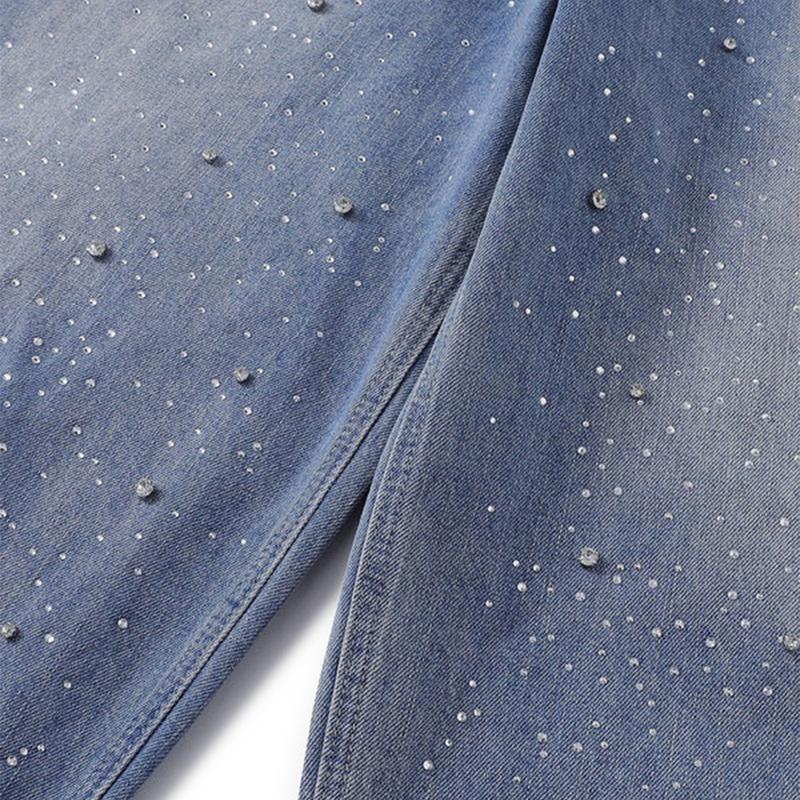 Jeans décontractés en strass Starlight Drift