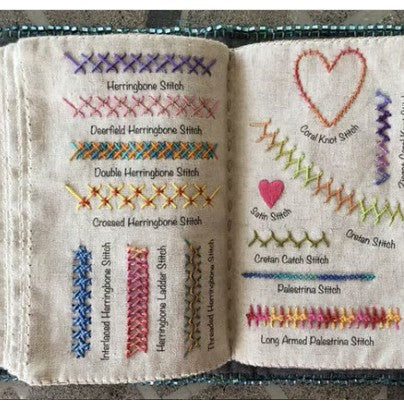 Livre de broderie en lin Stitch & Stillness™