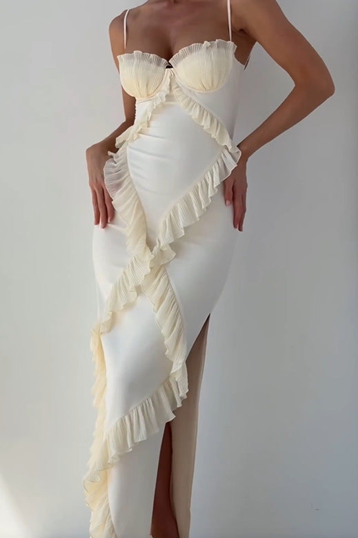 Isadora™ Ruffle Corset Maxi Dress