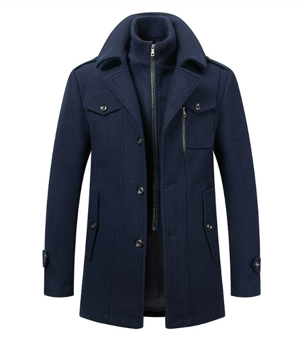 Manteau en laine à double col Ironcrest™