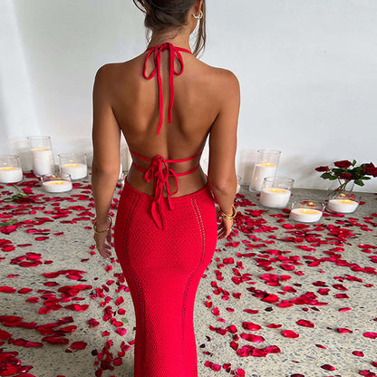 Robe pull sans manches en cami