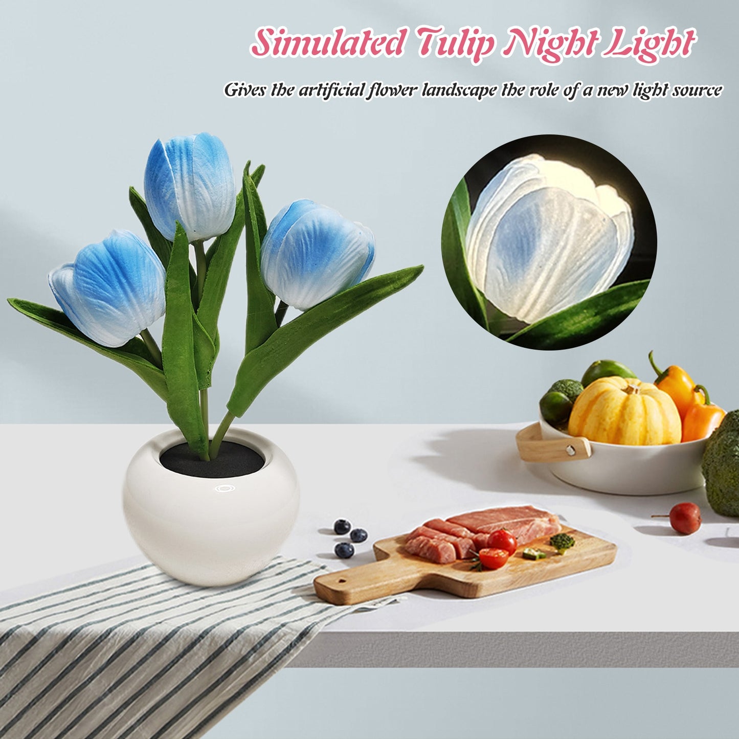 LumiBloom™ LED Tulip Night Light Vase