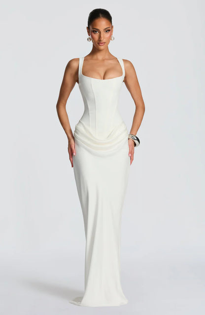 ÉLANCÉ™ SCULPTED BACKLESS MAXI DRESS