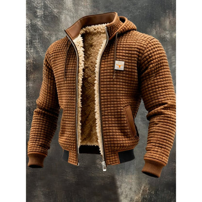 Ironcrest Veste à capuche d'hiver doublée en polaire