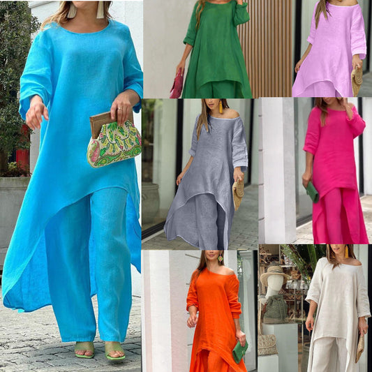 Sunset Drape Linen Set