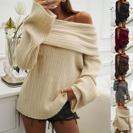 SoftMuse™ Off-Shoulder Knit Sweater