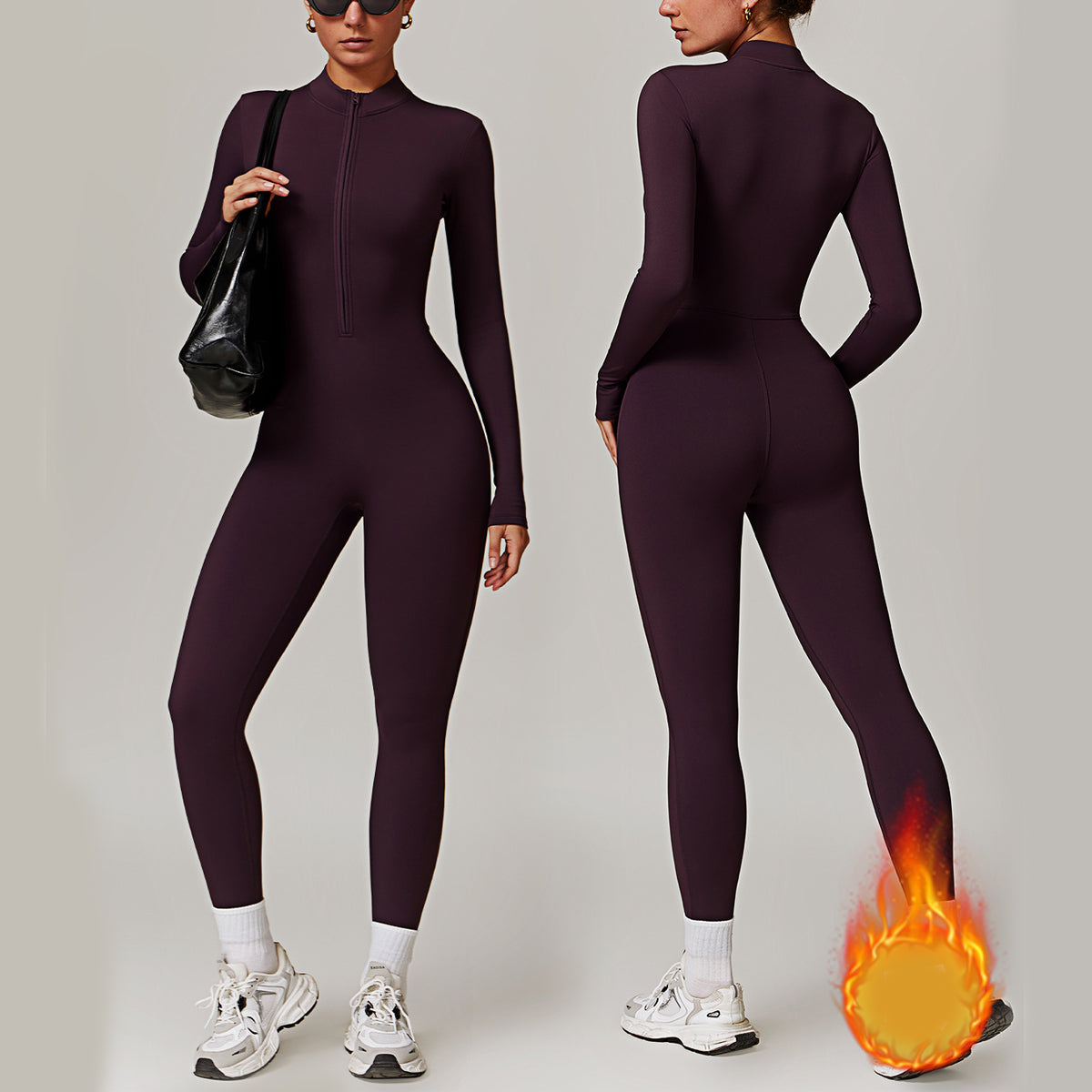 NovaSculpt™ Zip-Up Jumpsuit