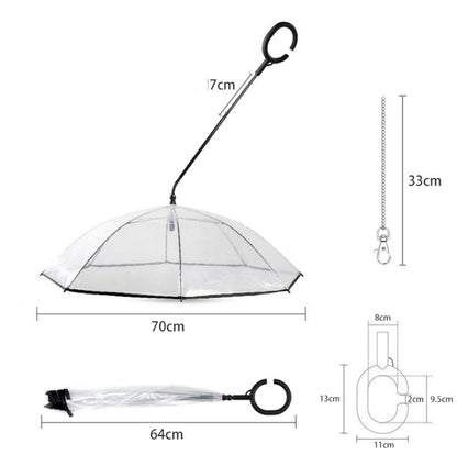 PawShield™ Adjustable Transparent Pet Umbrella