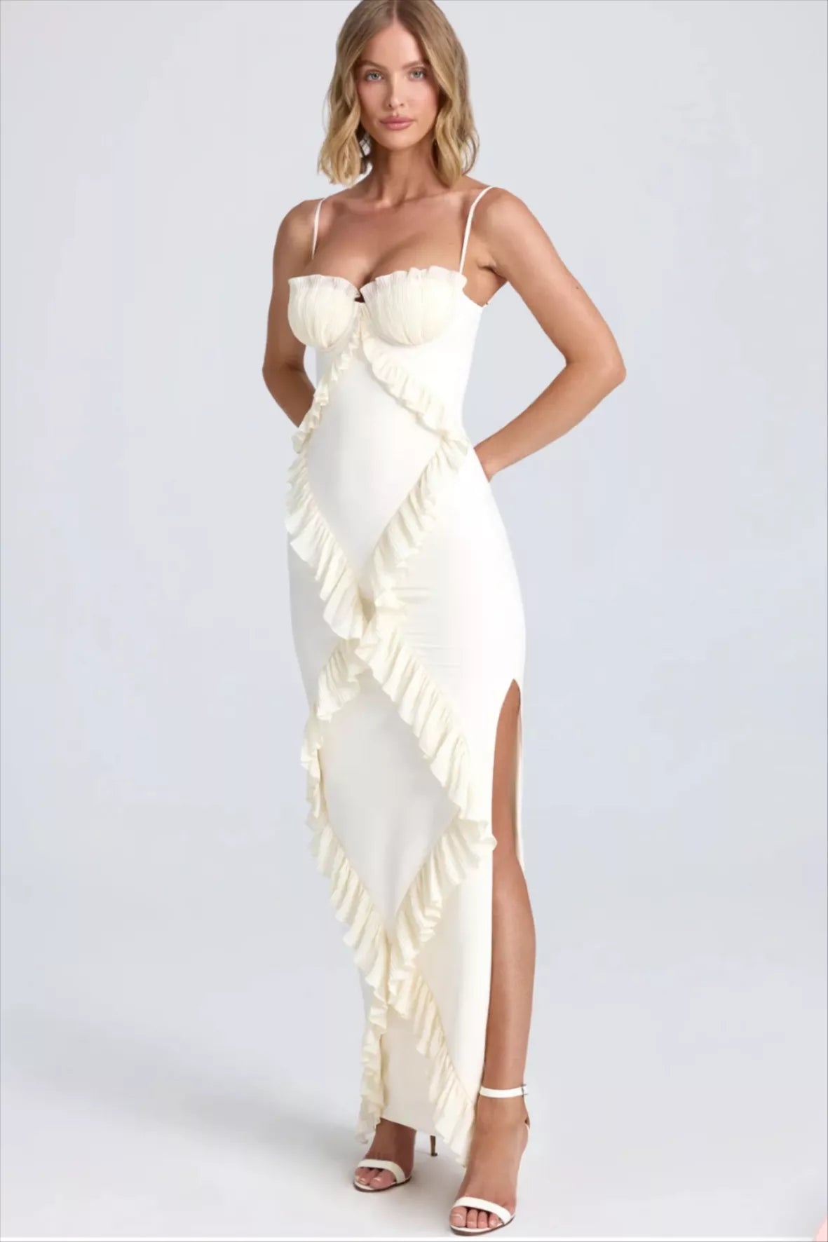 Isadora™ Ruffle Corset Maxi Dress