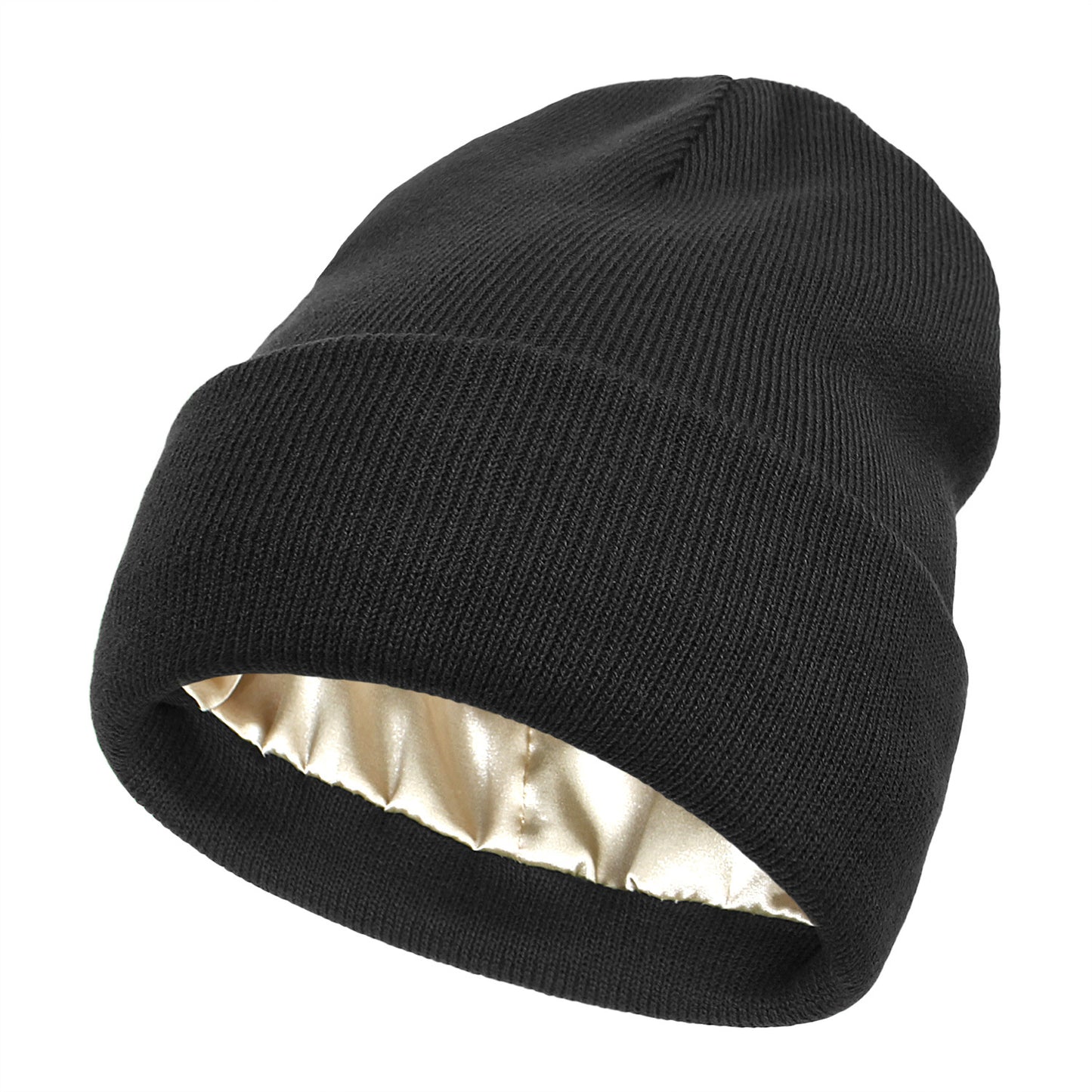 SilkyWarm™ Bonnet en laine doublé satin anti-frisottis