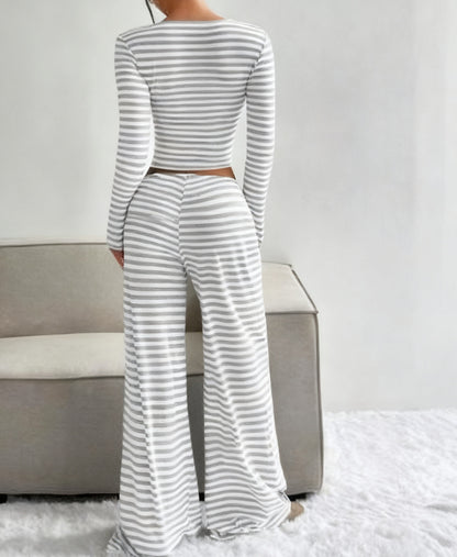 Harper Striped Knit Set