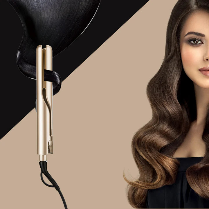 Stylo capillaire 2-en-1 lisse et bouclé LuxeGlow™