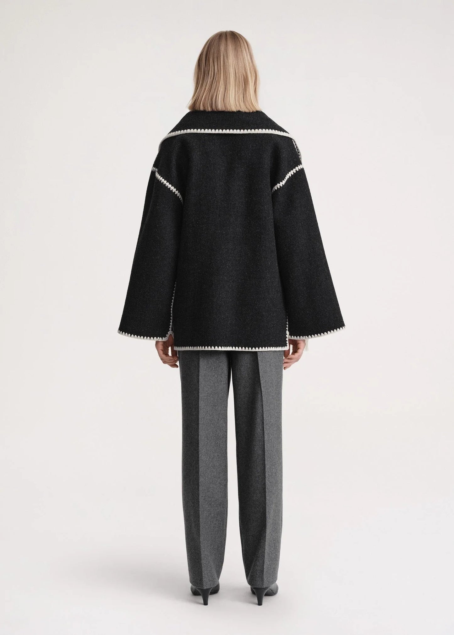 CozyCharm™ Woolen Scarf Coat