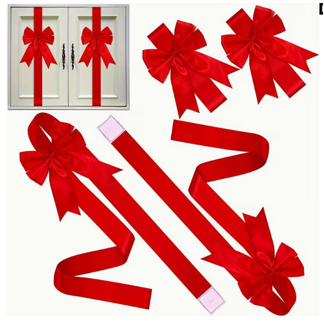 HollyRibbon™ Nœud de porte de Noël