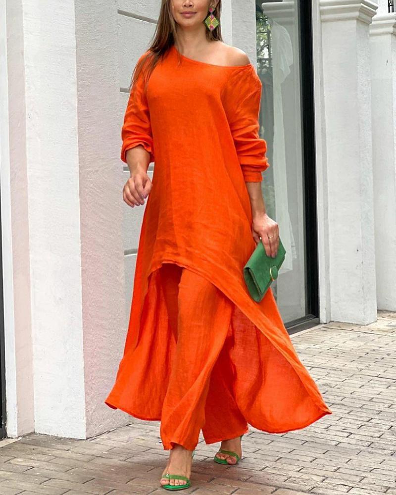 Sunset Drape Linen Set