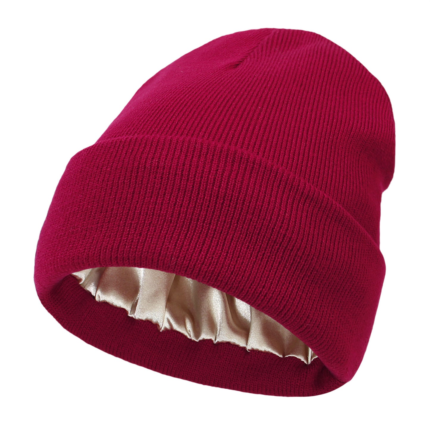 SilkyWarm™ Bonnet en laine doublé satin anti-frisottis