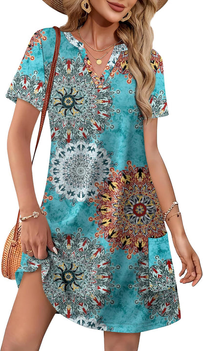 Coastal Breeze™ V-Neck Mini Dress