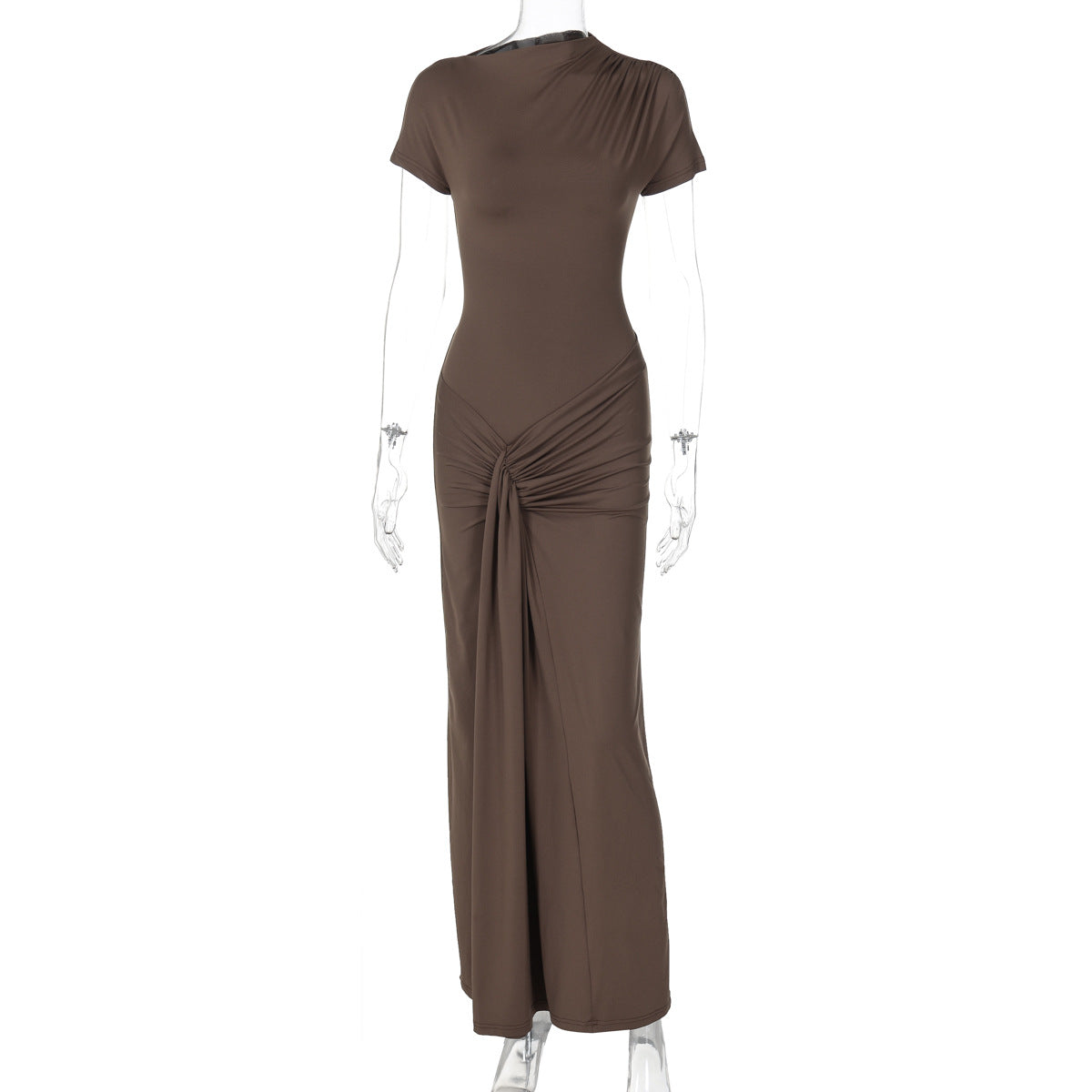 Veloura™ Hourglass Pleated Evening Dress