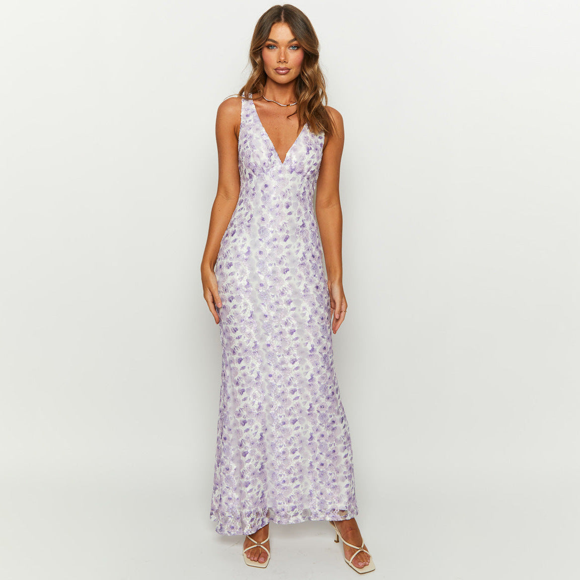 Rosé Whisper Maxi Dress