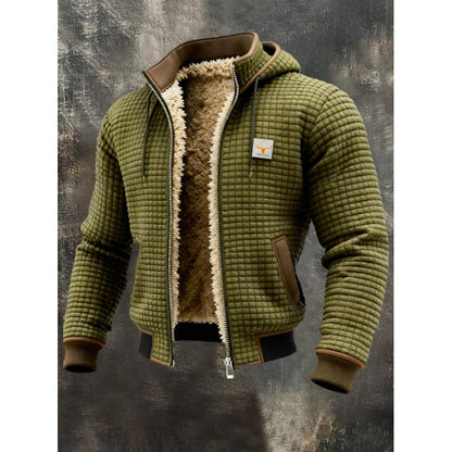 Ironcrest Veste à capuche d'hiver doublée en polaire