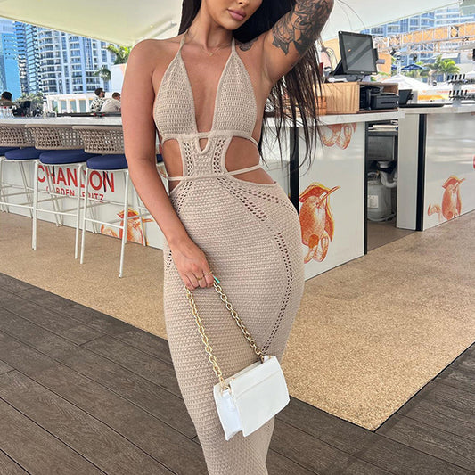 Hollow Out Cami Sweater Dress