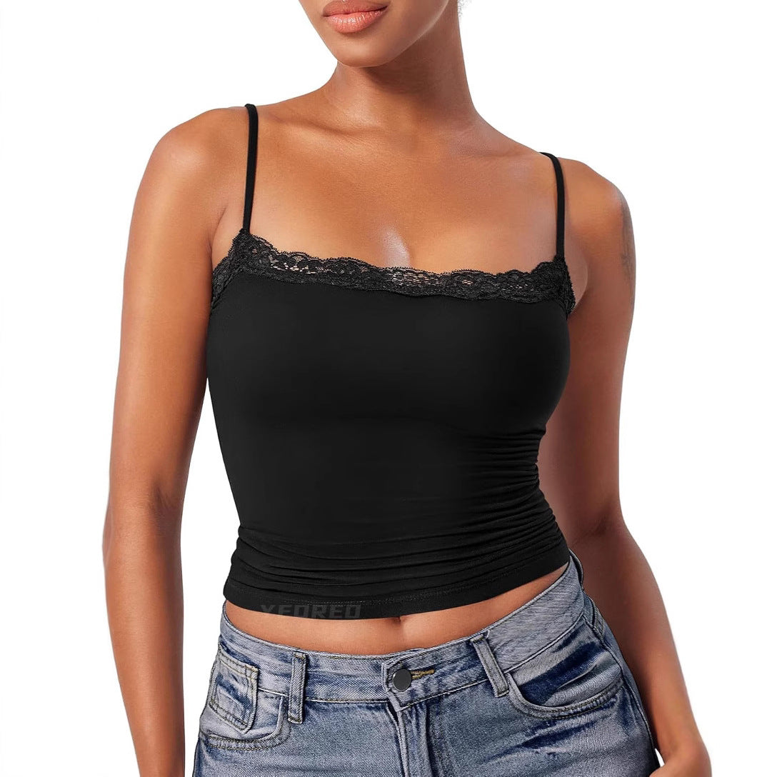 LunaLace™ Square-Neck Cami Top