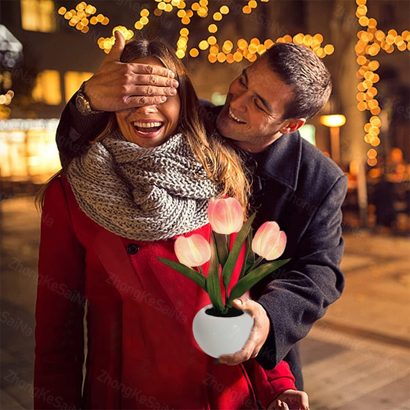 LumiBloom™ LED Tulip Night Light Vase