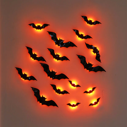 16pc LED 3D Bat Halloween Decoration