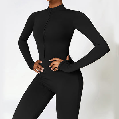 NovaSculpt™ Zip-Up Jumpsuit