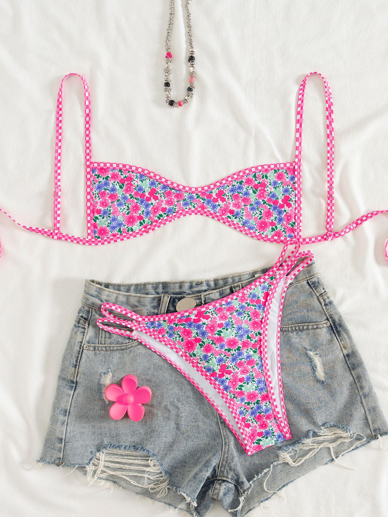 Rosalie™ Embroidered Bikini Set