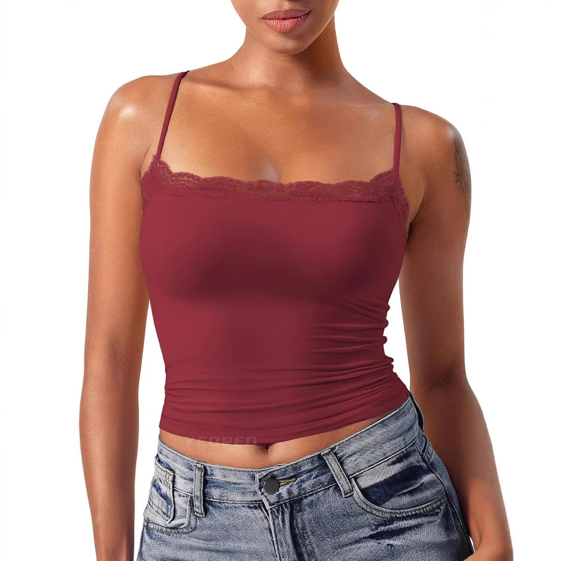 LunaLace™ Square-Neck Cami Top
