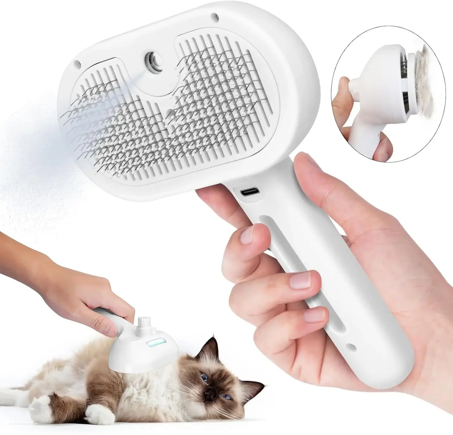 FurMist™ Peigne vaporisateur de toilettage pour animaux 2-en-1