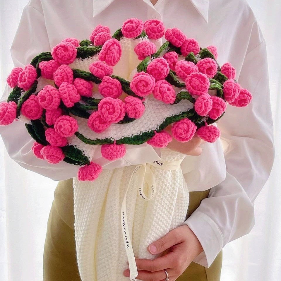 Roselynn™ Handmade Rose Bouquet Blanket
