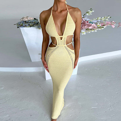 Robe pull sans manches en cami