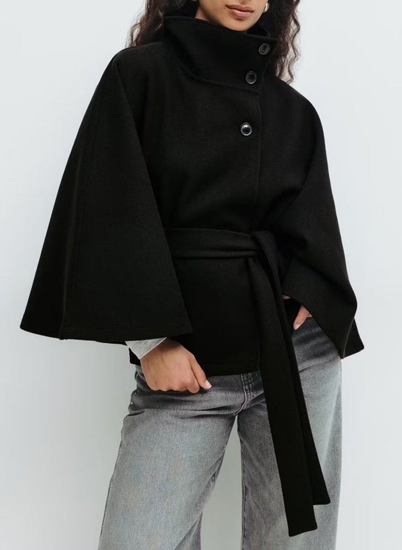 Étoile Luxe™ Vleermuismouwjas met hoge hals