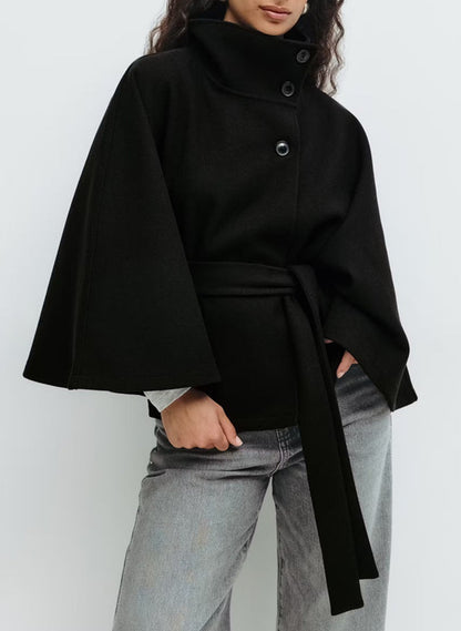 Étoile Luxe™ Vleermuismouwjas met hoge hals