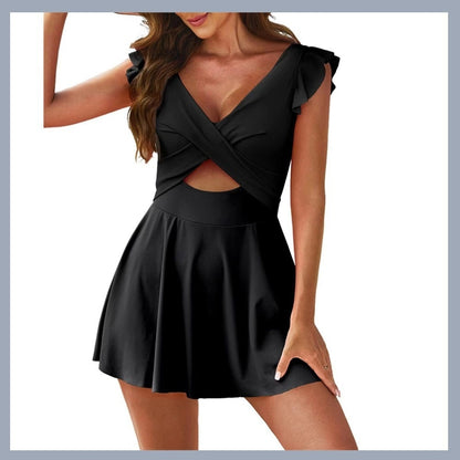 Sweet Radiance Cutout One Piece Swimsuit Dress