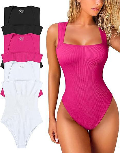 CurveSculpt Ribbed Sleeveless Body Jumpsuit