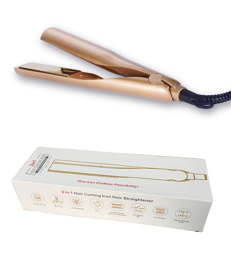 Stylo capillaire 2-en-1 lisse et bouclé LuxeGlow™