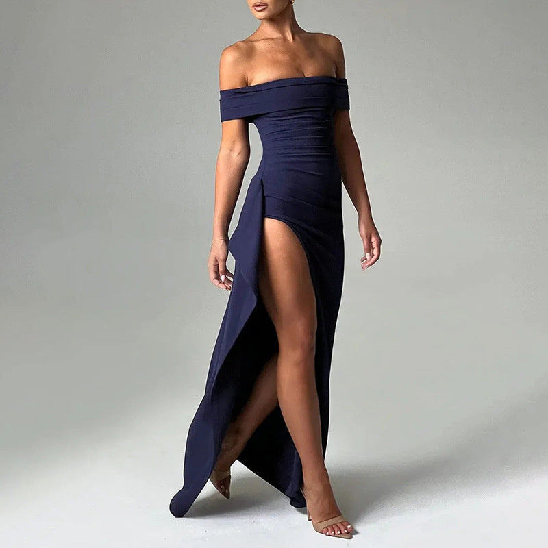 Temperament Slim Sleeveless Split Dress
