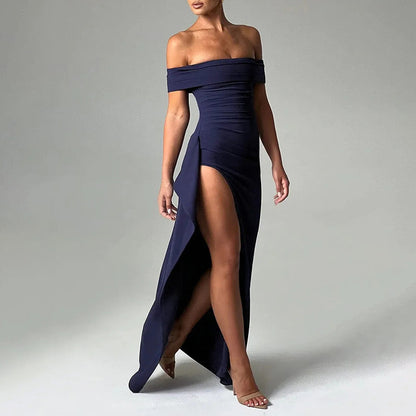 Temperament Slim Sleeveless Split Dress