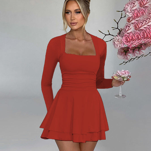 Valentina™ Square Neck Mini Dress