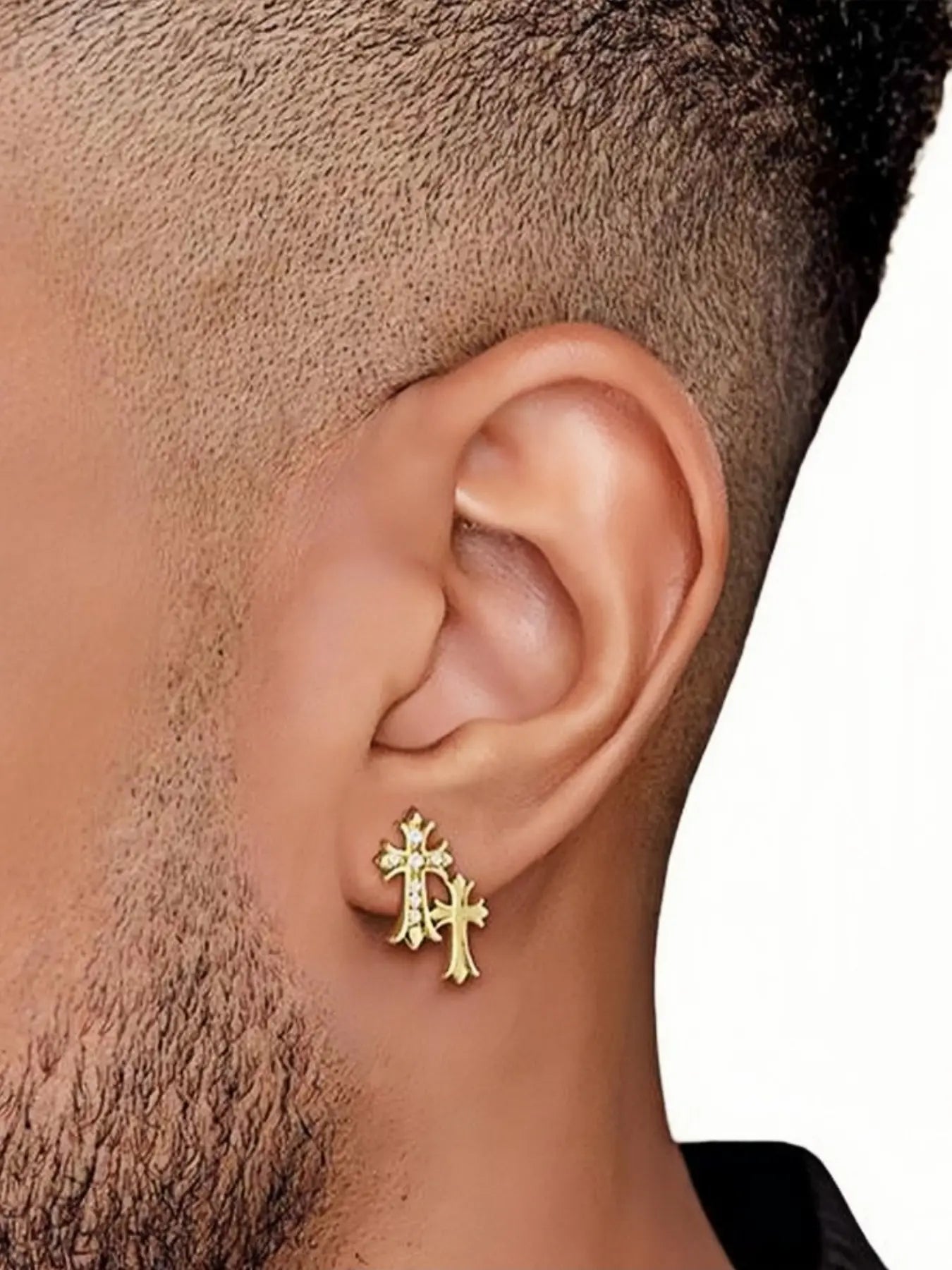 Divina Cross Stud Earrings