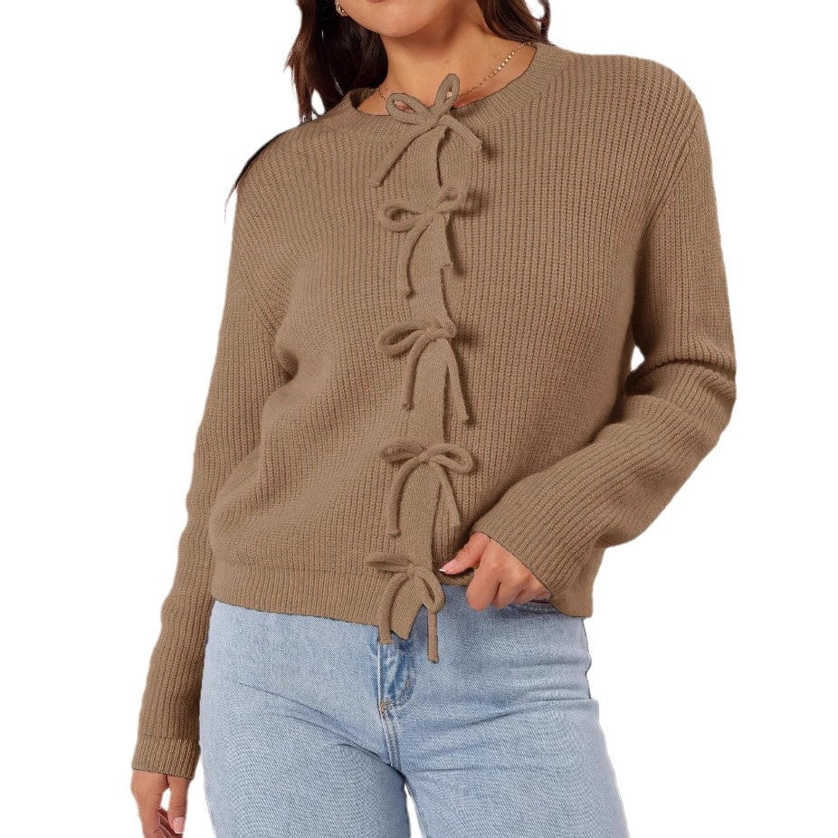 Sweet Bow Knit Cardigan