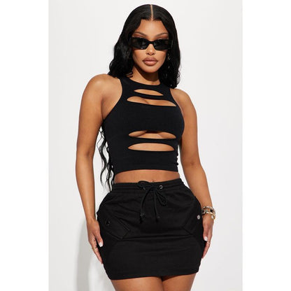 Noir Cutout™ Seamless Tank Top