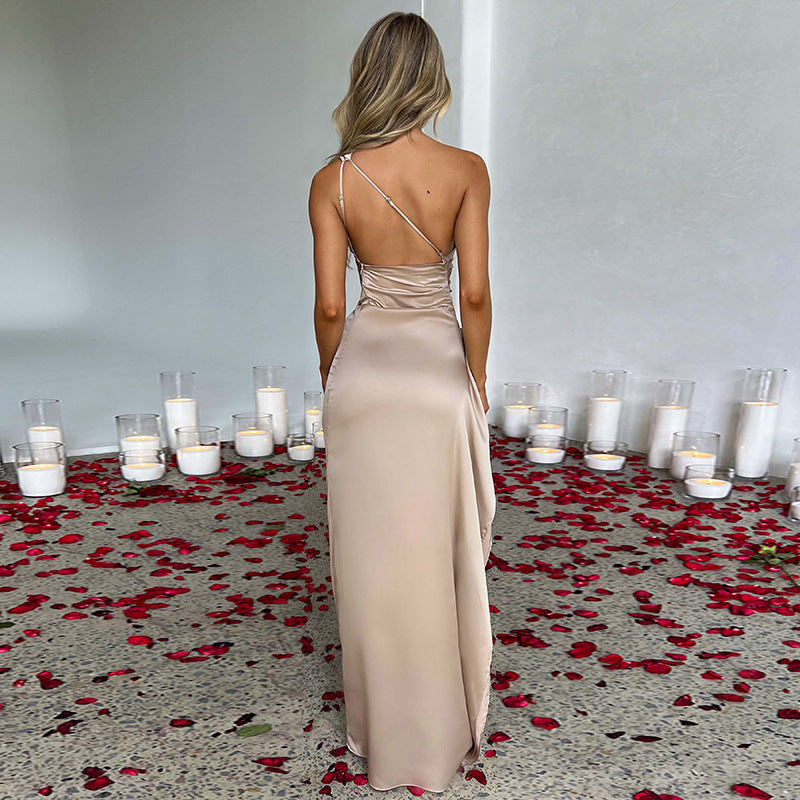 Veloura Luxe One-Shoulder Dress