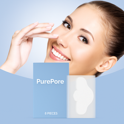 PurePore™ Bandes nettoyantes pour le nez hydrocolloïdes (8PCS)