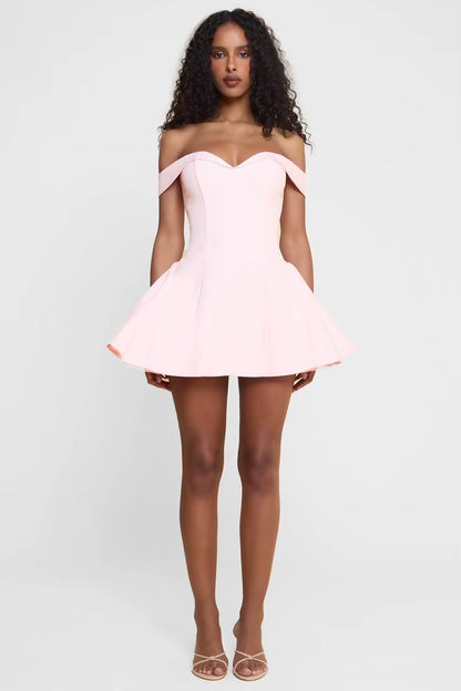 SweetGlow™ Y2K Patchwork Backless Mini Dress