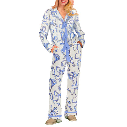 Ensemble de pyjama à nœud festif