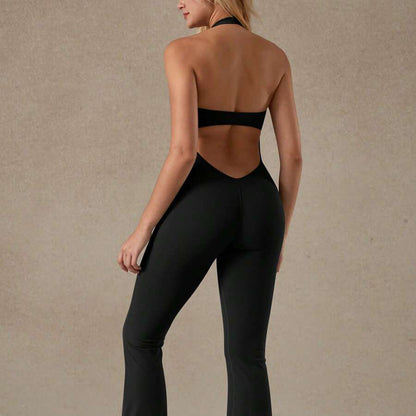 Sculpt & Flow Halter Jumpsuit